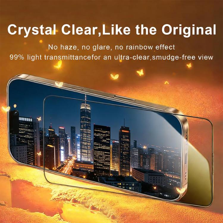 XDcase tempered glass iPhone screen protector with 3D curved edge design