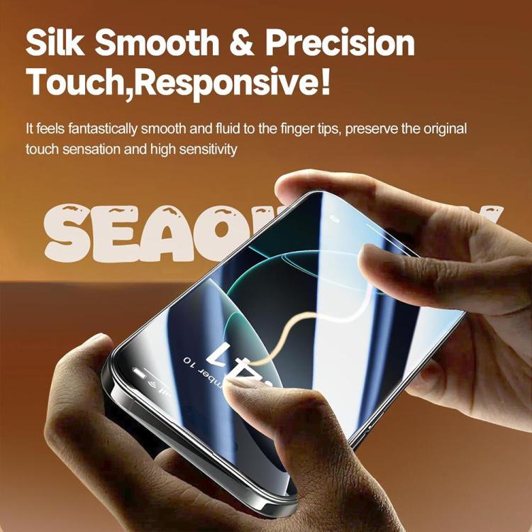 XDcase iPhone tempered glass screen protector coating detail image