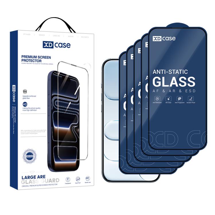 XDcase 5-pack tempered glass screen protectors for iPhone Air