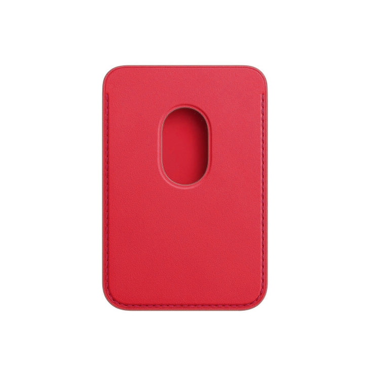 Leather magnetic iPhone wallet pouch with card holder detail