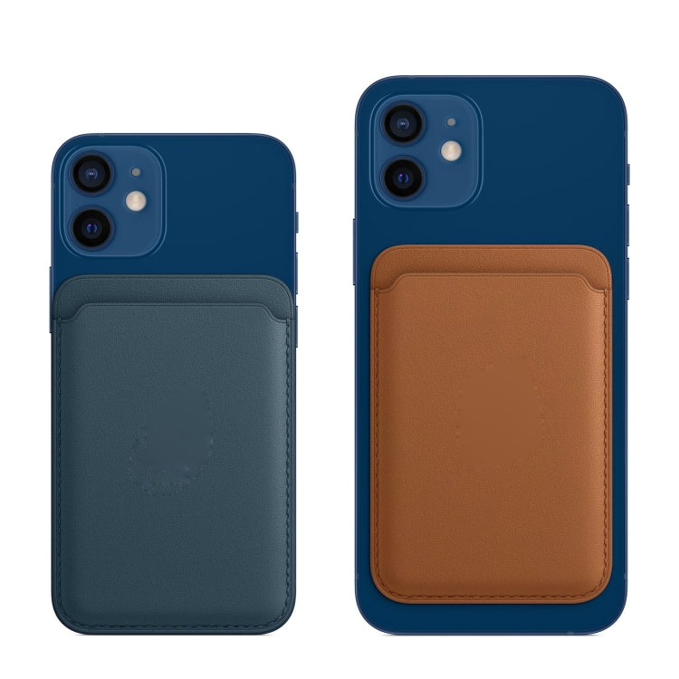 Leather magnetic iPhone wallet pouch magnetic detail