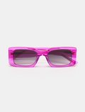 zoedepass Grace Fuchsia Pink rectangular sunglasses front product image