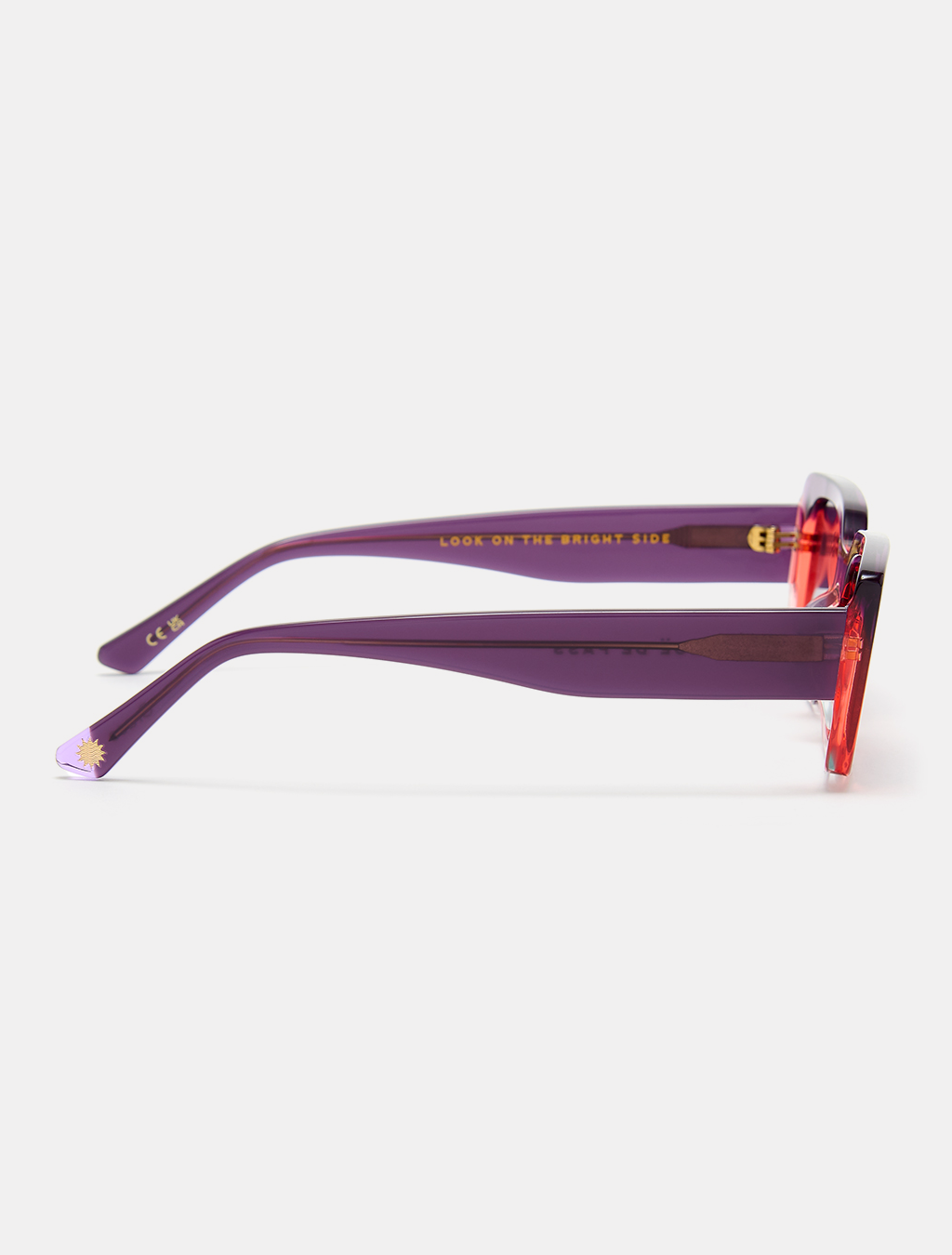 zoedepass Grace Sunset purple orange ombre sunglasses side product image