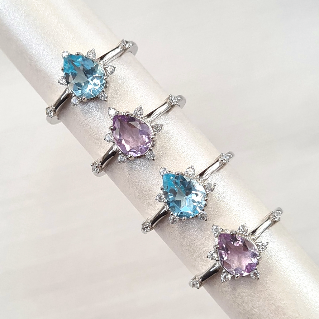 Estelle gemstone rings group image
