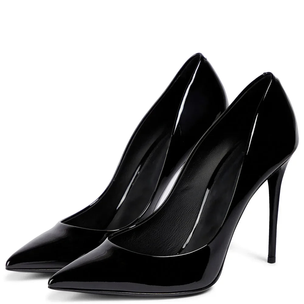Kenike women's pointed toe office pumps angled view
