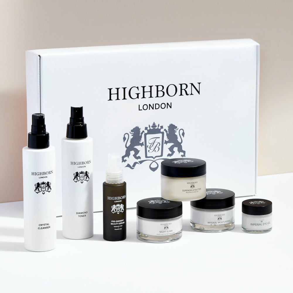 Highborn Seven Phase Collection complete luxury skincare routine set