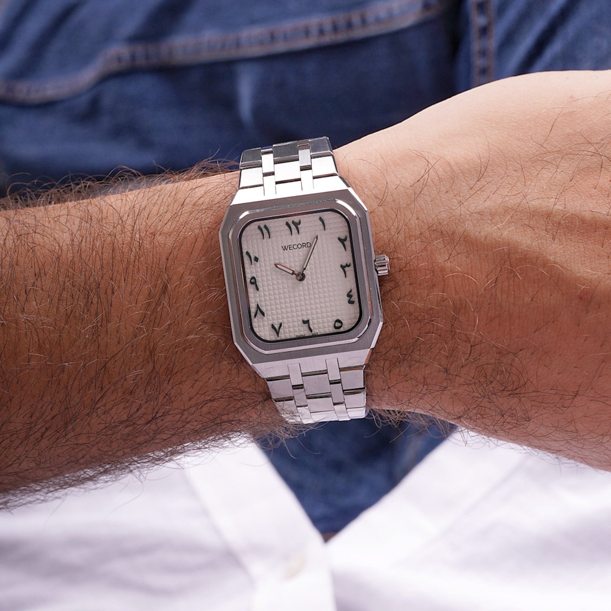 Wecord London Duke Large Limited Edition watch close-up image