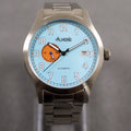 Riley Almond Rifleman Field automatic watch on steel bracelet