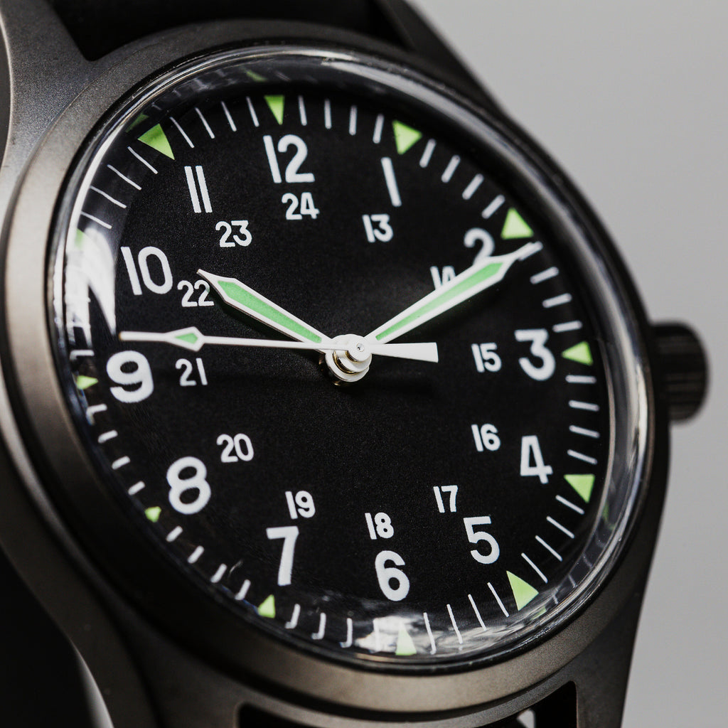 Rotate North Terrain Black Cat.4 Field Watch lifestyle image