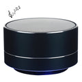 Mira Sales A10 mini Bluetooth speaker in black with built-in LED light