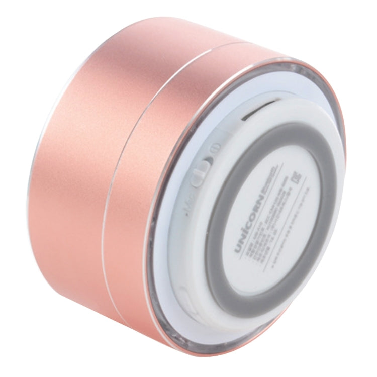 A10 mini Bluetooth speaker detail image with LED light feature