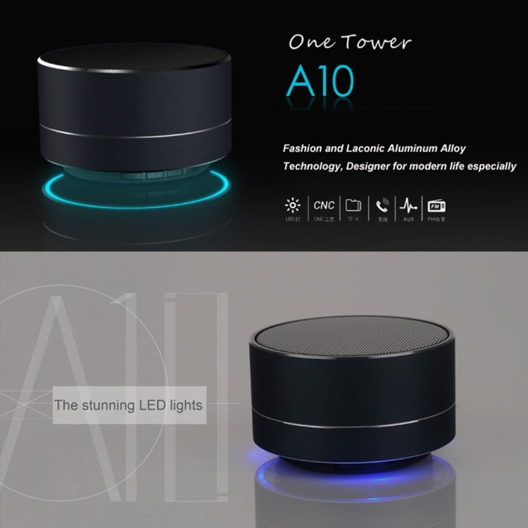 A10 Bluetooth speaker feature image showing TF card music support