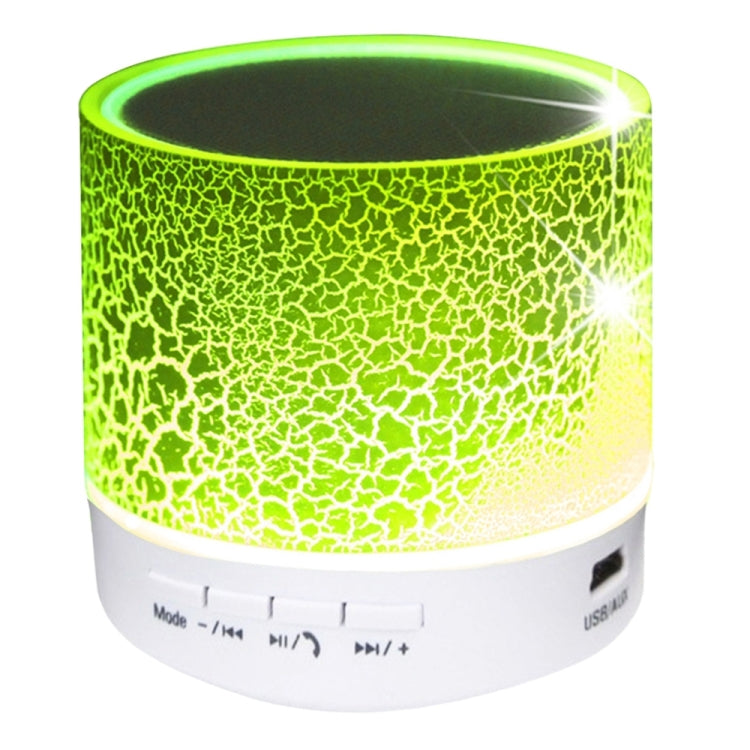 Mira Sales A9 mini Bluetooth speaker in green with LED light