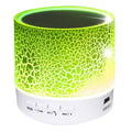 Mira Sales A9 mini Bluetooth speaker in green with LED light