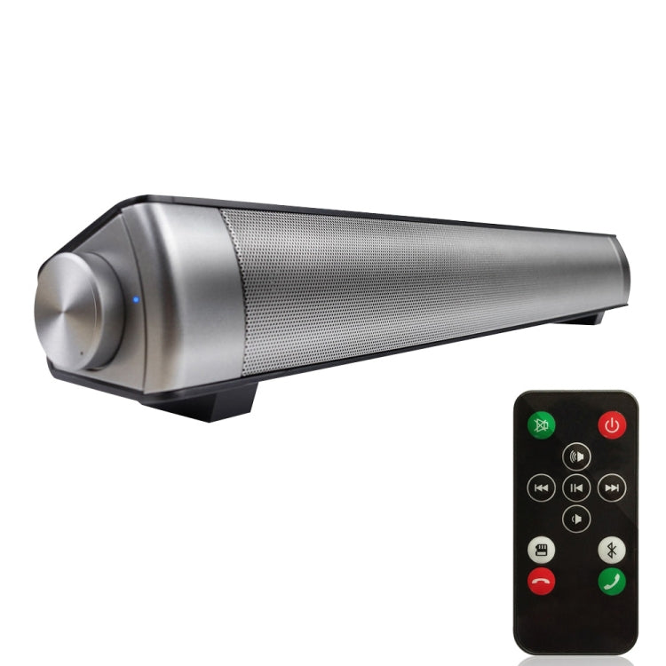 LP-08 CE0152 Bluetooth soundbar in black and silver with remote control