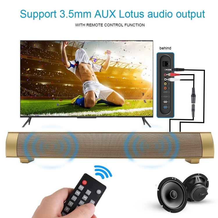 LP-08 CE0152 Bluetooth soundbar final detail image with accessories