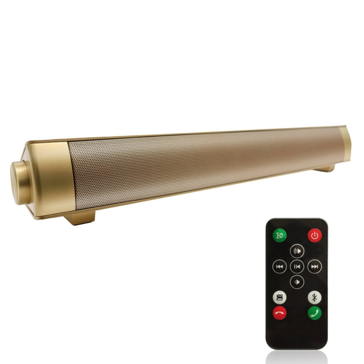 LP-08 CE0152 Bluetooth soundbar in gold with remote control