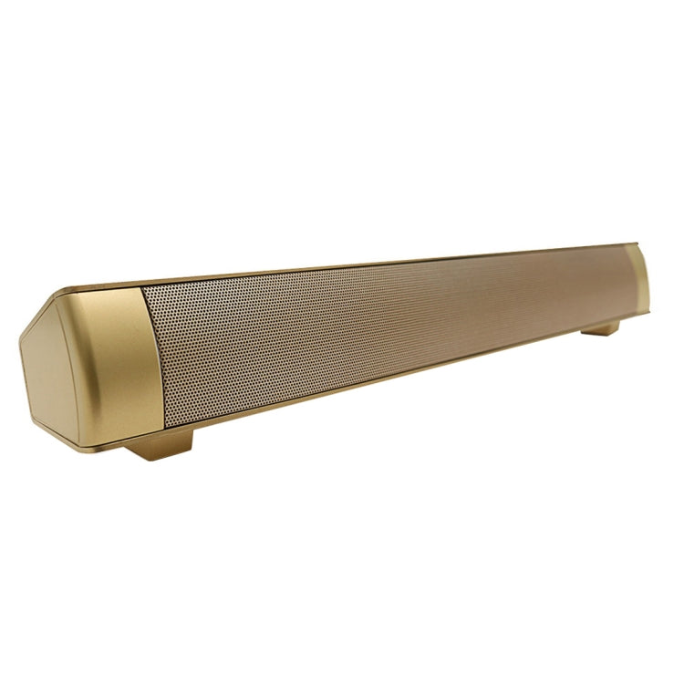 LP-08 CE0150 Bluetooth soundbar in gold with USB MP3 playback
