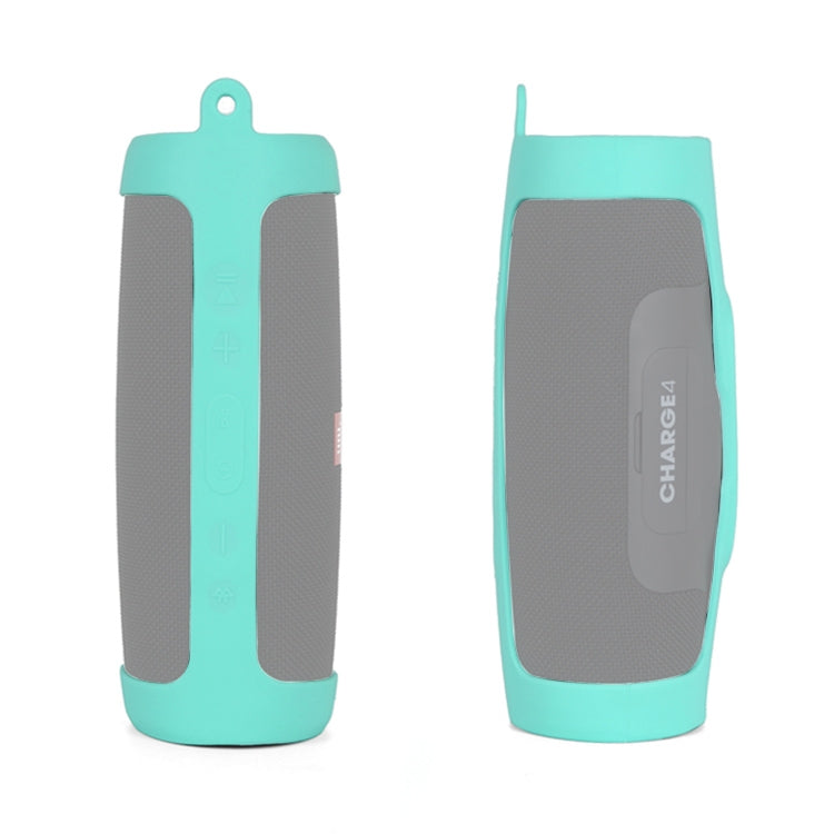 JBL Charge 3 green silicone speaker cover front view