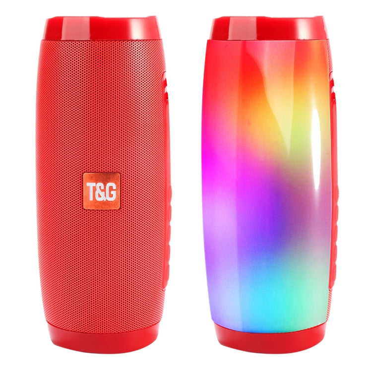T&G TG157 portable Bluetooth speaker in red with colourful lights