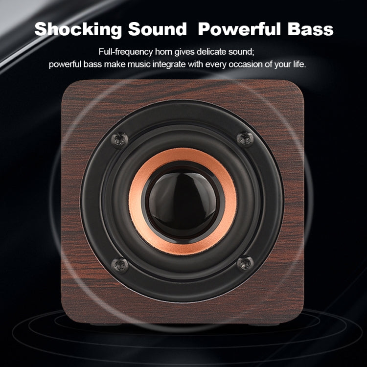 Q1 wooden mini Bluetooth speaker final detail image