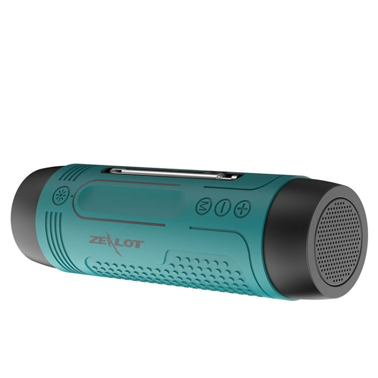 ZEALOT A2 Bluetooth speaker in mint green with detachable shoulder strap