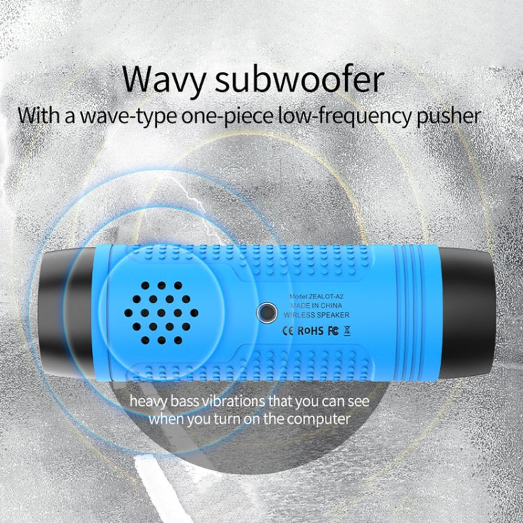 ZEALOT A2 portable speaker specification and feature detail image