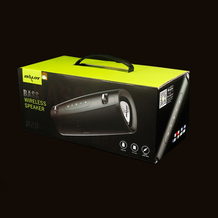 ZEALOT S38 portable Bluetooth speaker feature image showing shoulder strap design