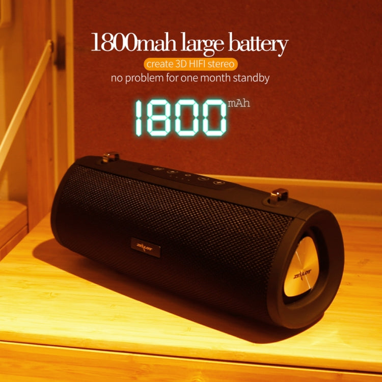 ZEALOT S38 Bluetooth speaker product detail showing portable speaker features