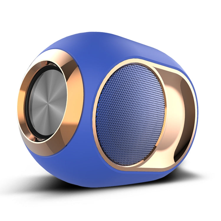 X6 blue portable Bluetooth speaker product angle view