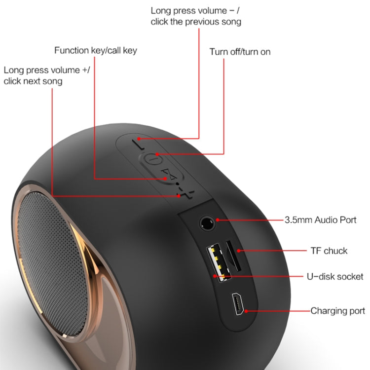 X6 Bluetooth speaker showing waterproof outdoor use detail