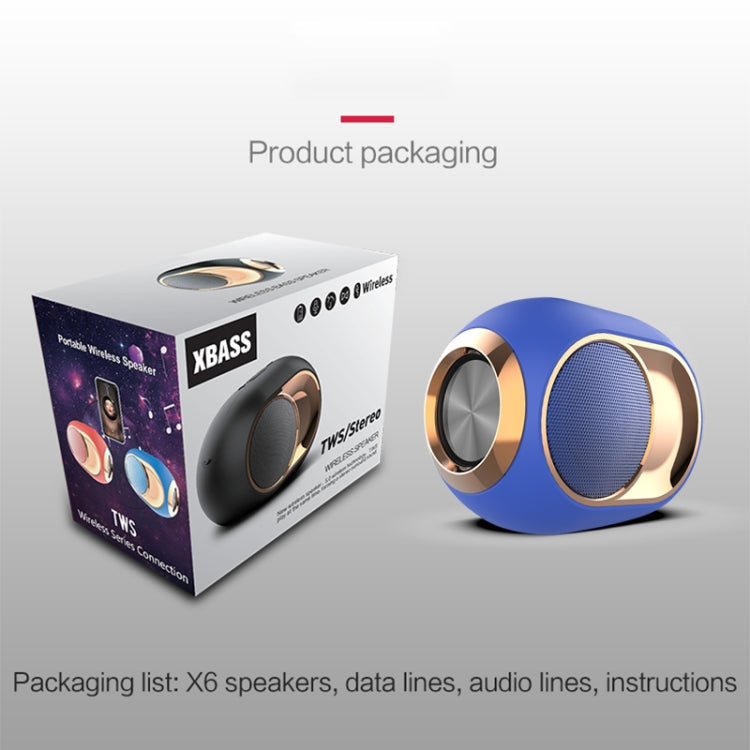 X6 waterproof Bluetooth speaker product detail image