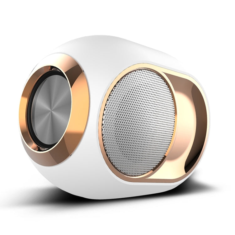 Mira Sales X6 TWS 5W waterproof Bluetooth speaker in white