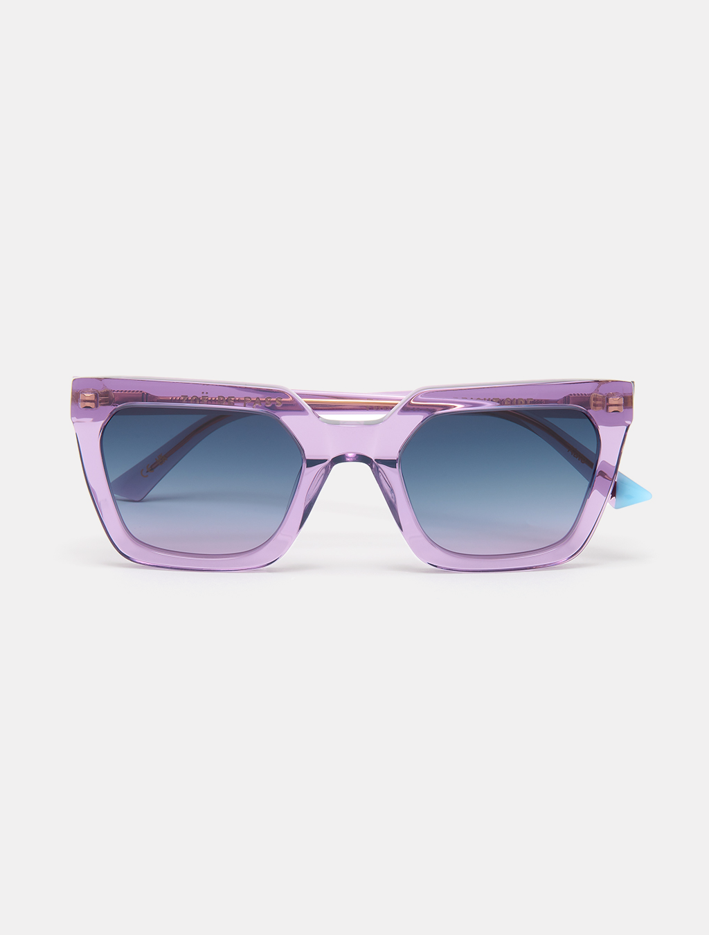 zoedepass Kate Amethyst square cat-eye sunglasses front product image