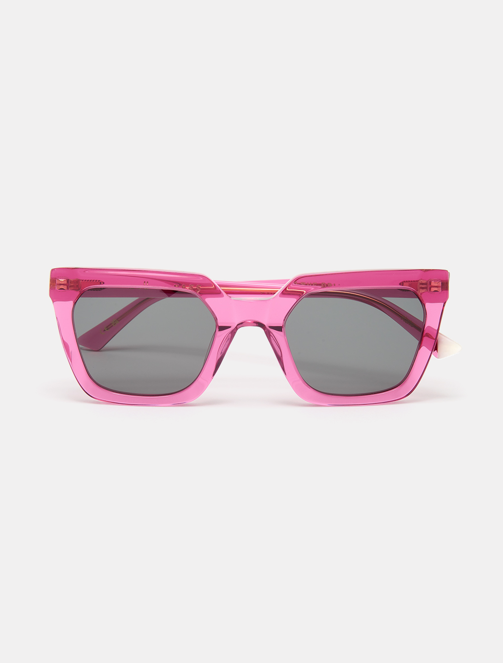zoedepass Kate Raspberry square cat-eye sunglasses front product image