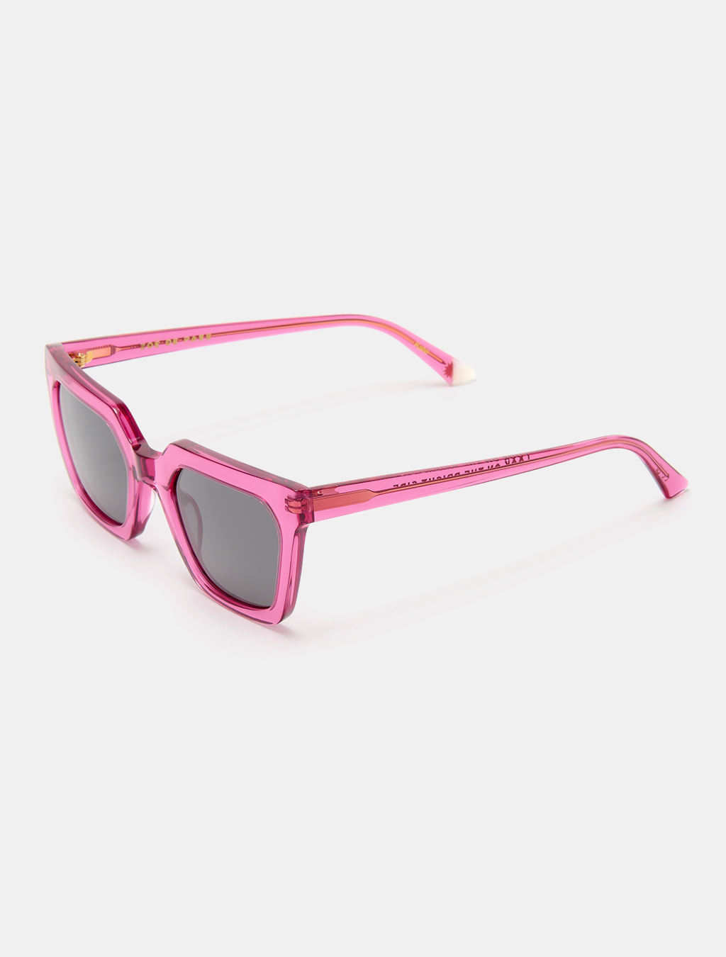 zoedepass Kate Raspberry square cat-eye sunglasses three-quarter product image