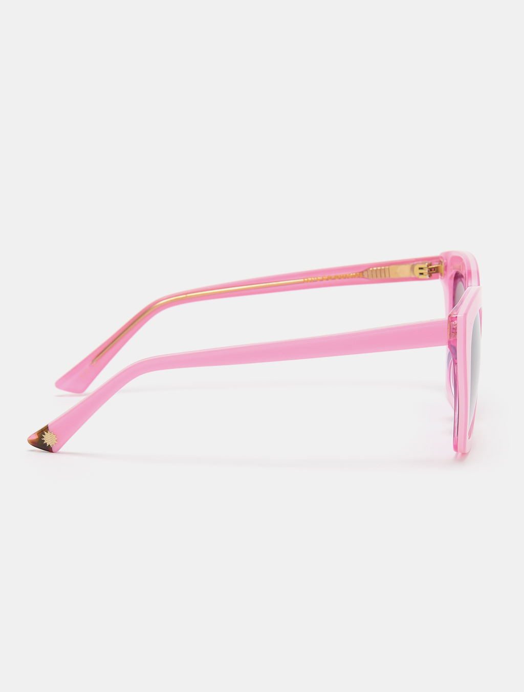 zoedepass Lauryn Candy Pink cat-eye sunglasses side product image