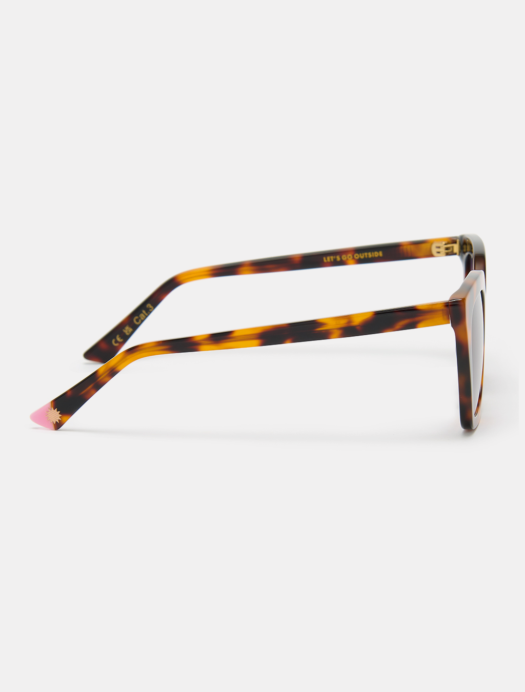 zoedepass Lauryn Tortoiseshell cat-eye sunglasses side product image