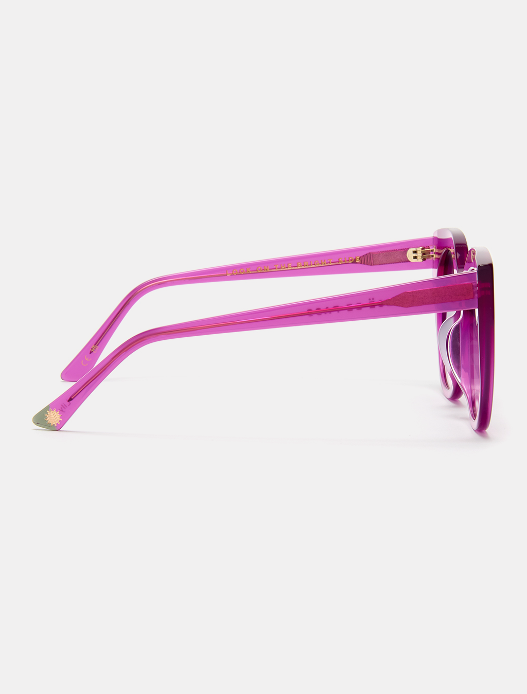 zoedepass Lily Magenta cat-eye sunglasses side product image