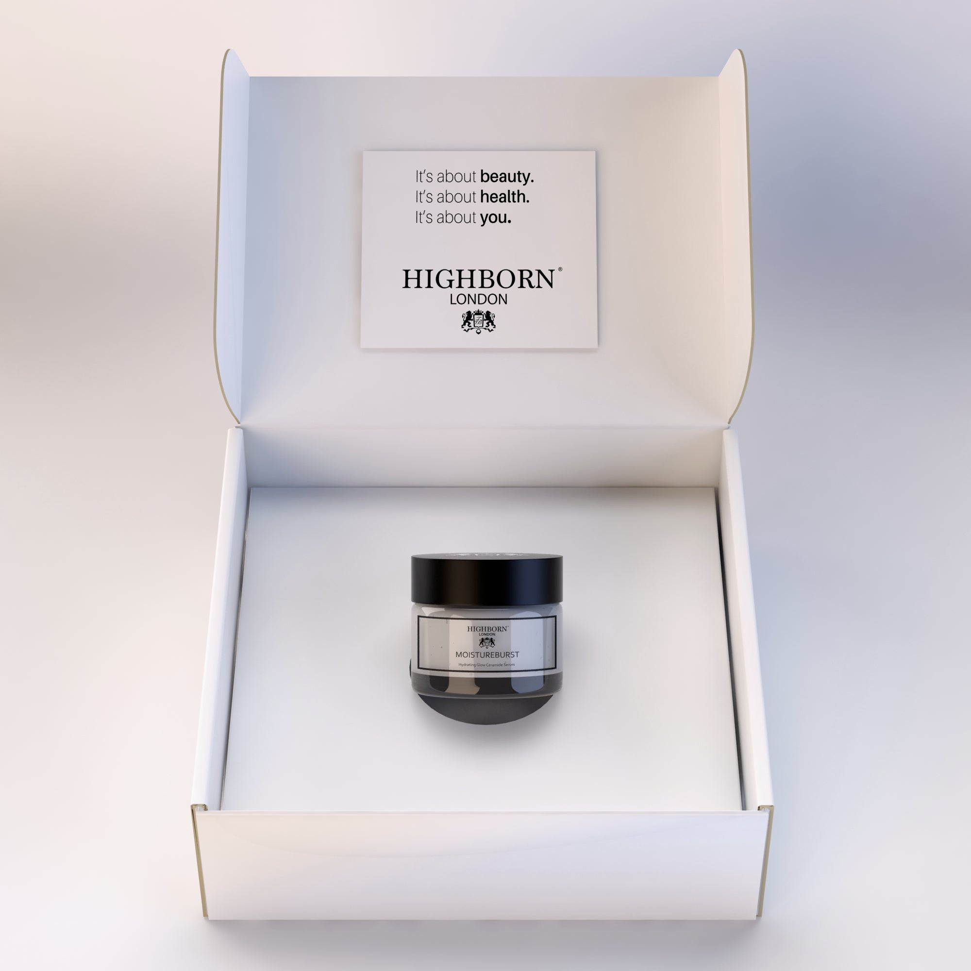 Highborn MOISTUREBURST Hydrating Glow Serum with box
