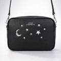 Luna Charles Maya star studded crossbody bag in black and silver main product image