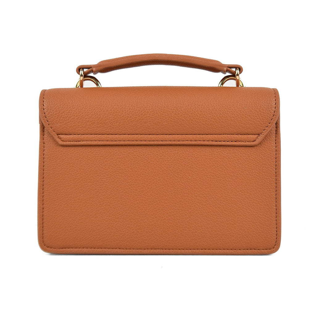 Luna Charles Nova tan vegan leather crossbody bag back view