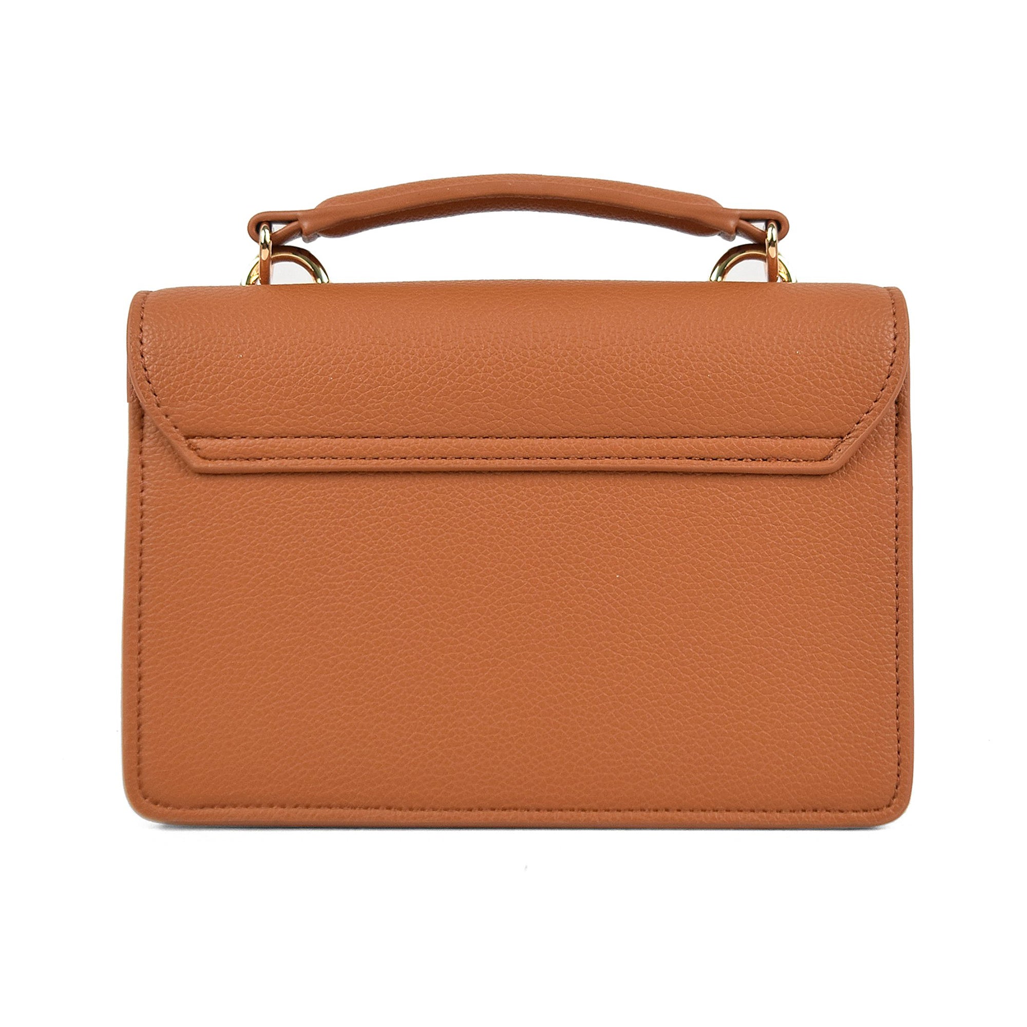 Luna Charles Nova tan vegan leather crossbody bag back view