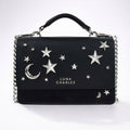 Luna Charles Nova star studded crossbody bag in black and silver main product image