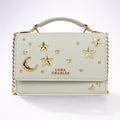 Luna Charles Nova star studded crossbody bag in grey and gold main product image