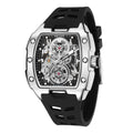 Kenike barrel mechanical watch blue variant
