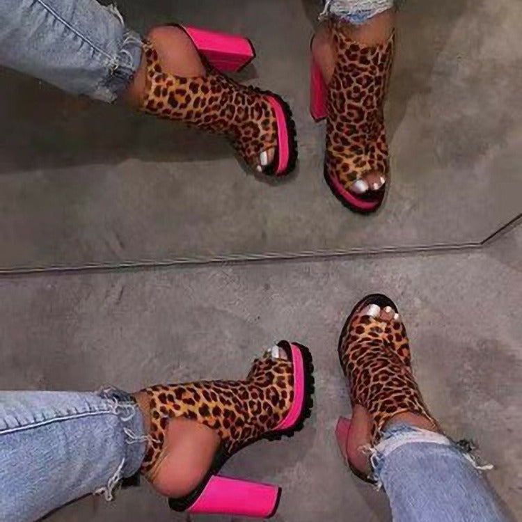 Kenike super high heel sandals fish mouth toe detail