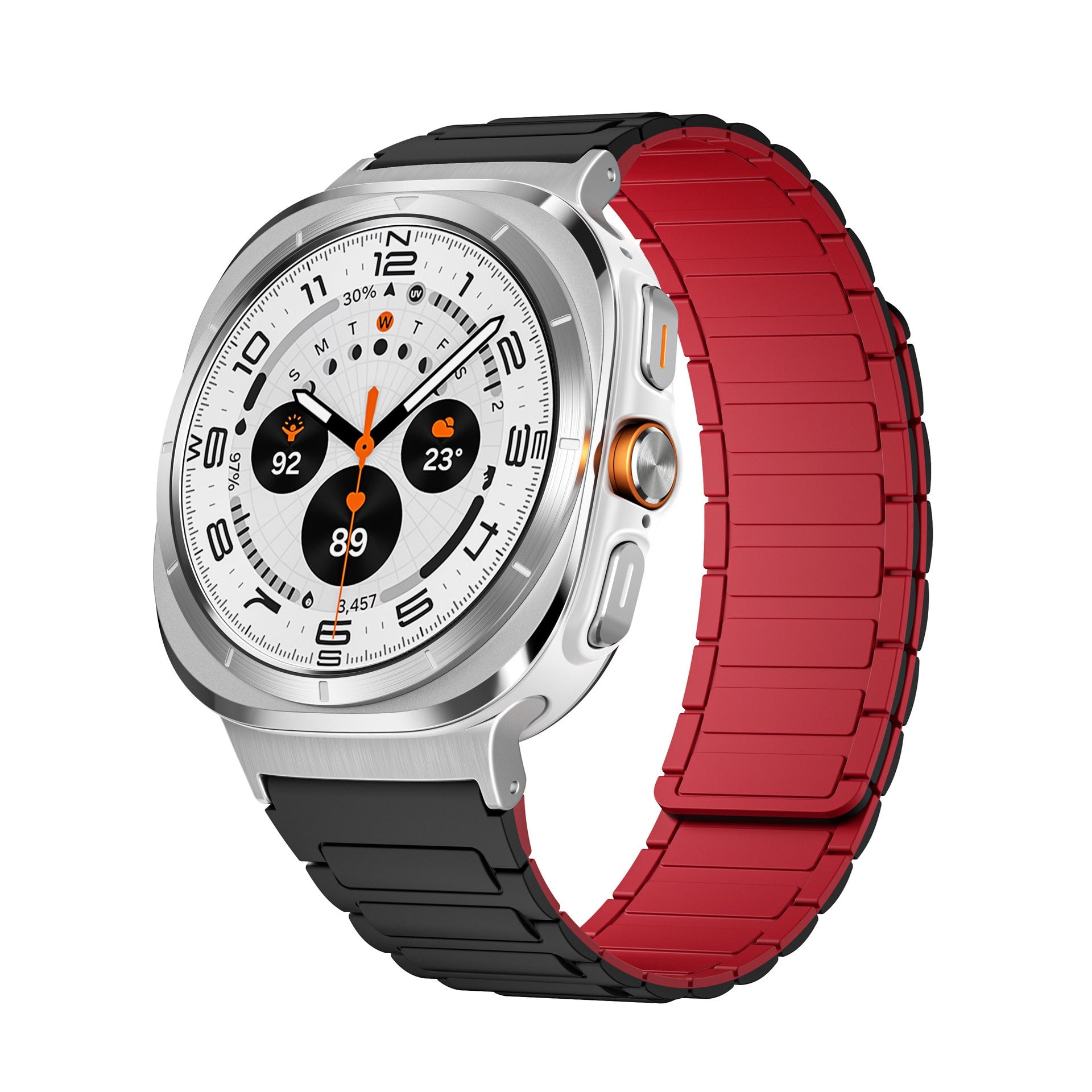 Kenike magnetic silicone watch strap clasp detail