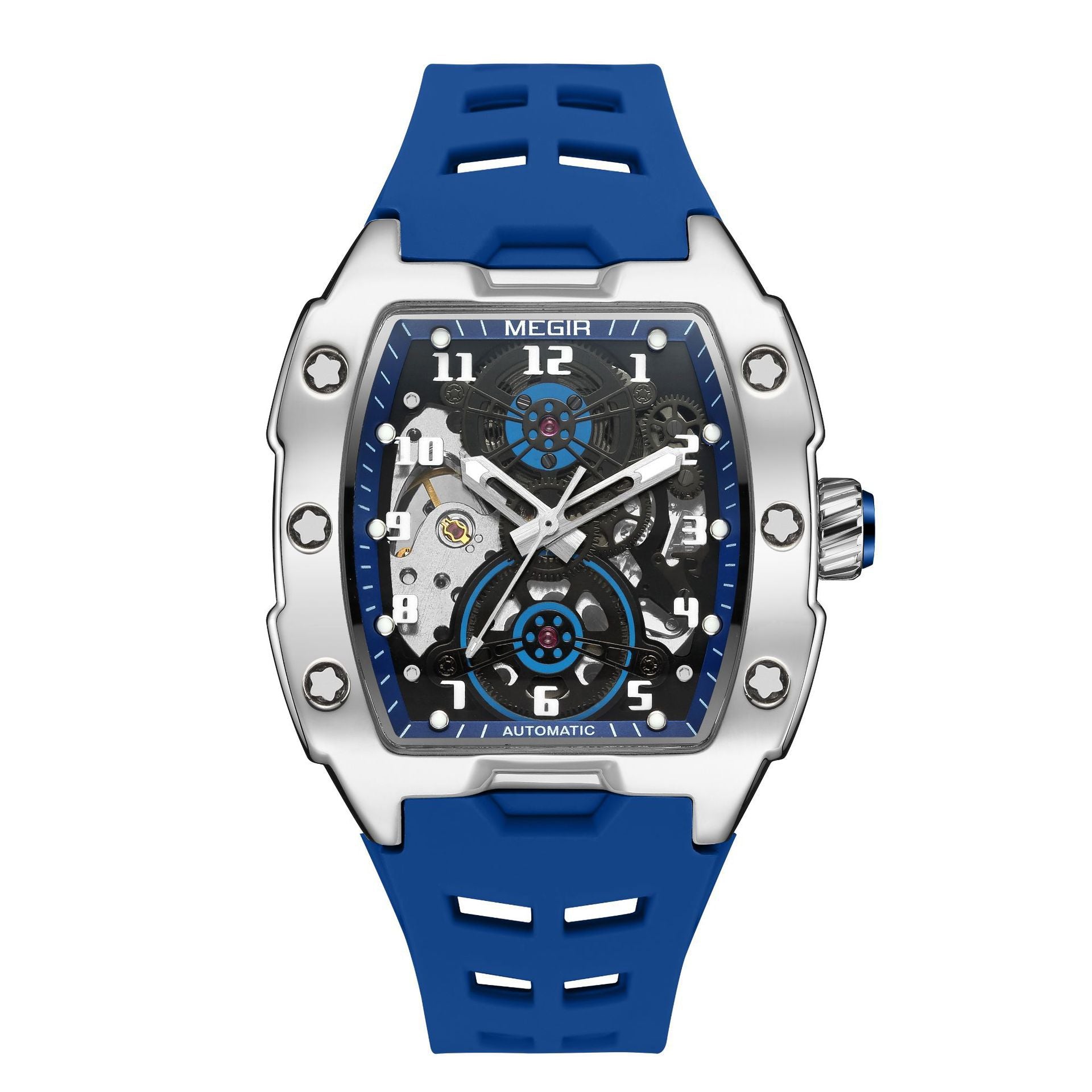 Kenike men's waterproof barrel mechanical sports watch black variant