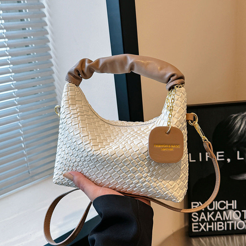Kenike white women's all-match messenger bag variant